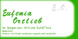 eufemia ortlieb business card